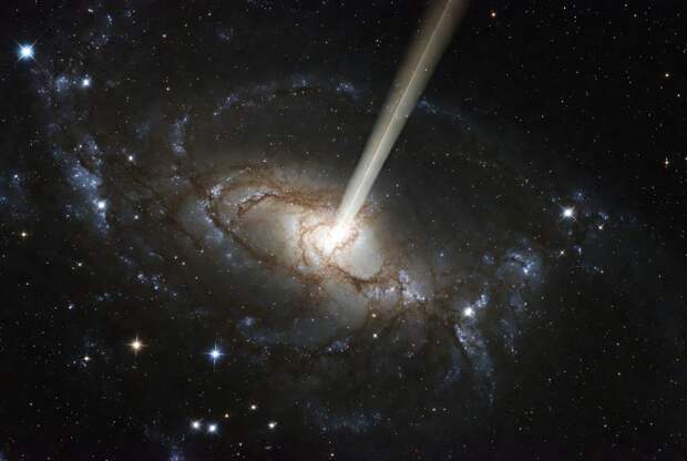 Астрономы поймали мощнейший космический луч из галактики возрастом 8 миллиардов лет