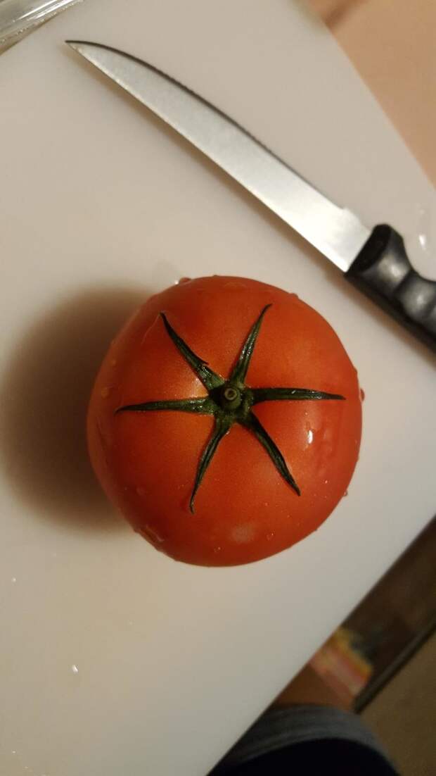 И просто красивый помидор. красота, овощи, фотография, фрукты