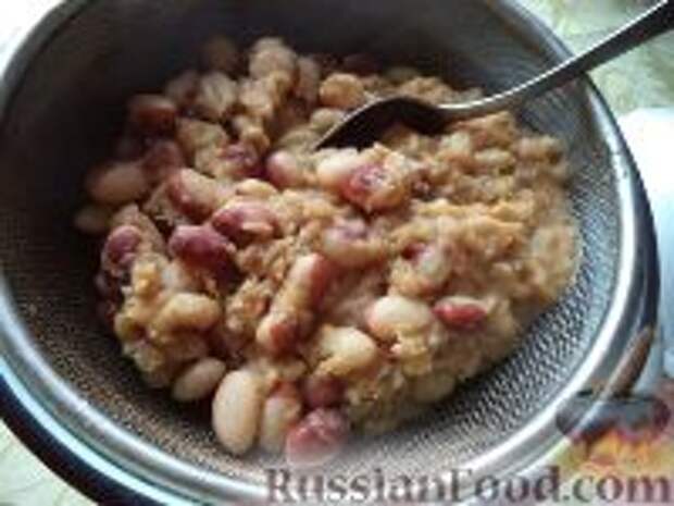 Фото приготовления рецепта: Суп-пюре из фасоли и чечевицы - шаг №5