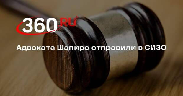 Адвоката Шапиро обвинили в мошенничестве на 110 миллионов рублей