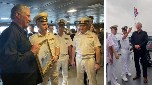 Добро пожаловать, друзья: президент Кубы приветствовал корабли ВМФ РФ