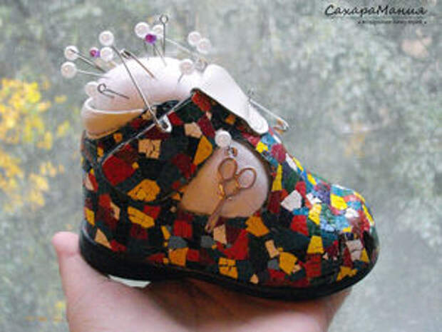 Делаем игольницу из детского ботиночка | Ярмарка Мастеров - ручная работа, handmade Делаем игольницу из детского ботиночка | Ярмарка Мастеров - ручная работа, handmade