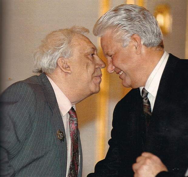 Никулин и Борис Ельцин никулин, редкие, фото