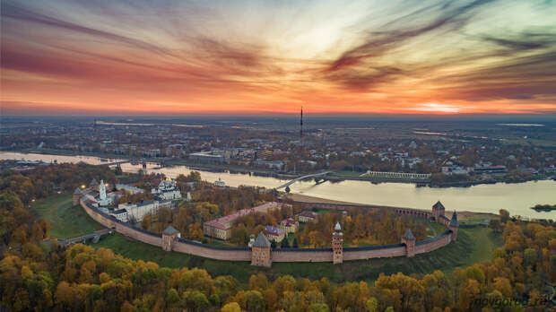 Великий Новгород с высоты птичьего полета