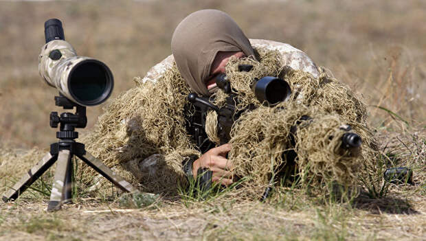 Украинский снайпер. Архивное фото
