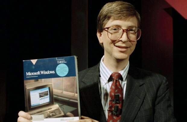 Билл Гейтс представляет Windows 3.0, 1990 история, ретро, фото