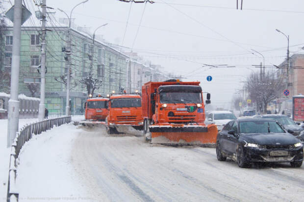 Опубликован список рязанских улиц, с которых в ночь на 11 января вывезут снег