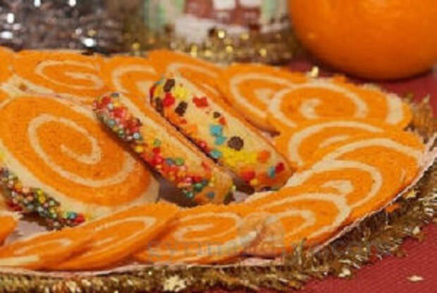 Новогоднее печенье «Серпантин»