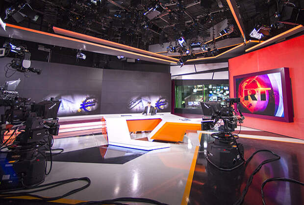 Студия телеканала Russia Today, вещающего на английском языке