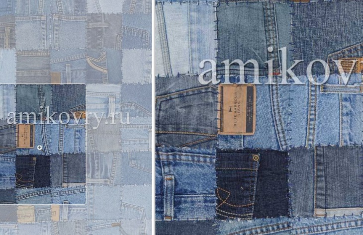 Ковры из старых джинсов Jeans Pocket Rug AMIKOVRY (подборка)