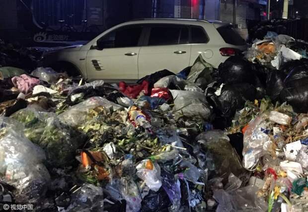 Почему лучше не преграждать путь мусоровозам китай, мусор, мусоровоз, парковка