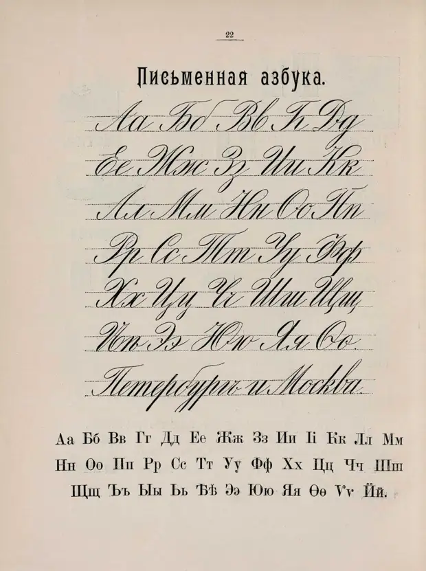 Русская азбука. 1910