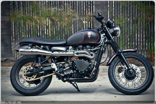 Мотоцикл Hawkized Triumph от Роланда Сэндса