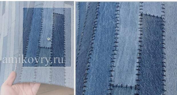 Ковры из старых джинсов Jeans Pocket Rug AMIKOVRY (подборка)