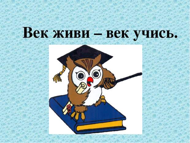 Век живи - век учись )