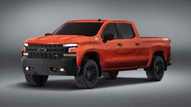 Полноразмерный пикап Chevrolet Silverado из деталей Lego