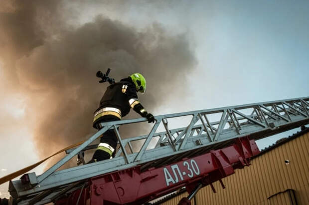 В Запорожье загорелся промышленный объект