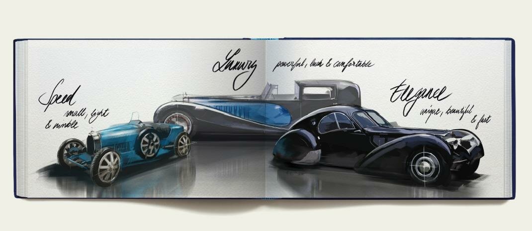 Философия дизайна Bugatti: делать хорошую работу с историей как с зеркалом, в первую очередь верность производительности