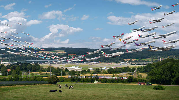 10 невероятных фотографий воздушного трафика с разных уголков мира