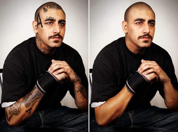 Фотография: Ретушированные татуировки гангстеров: фотопроект Стива Бартона №6 - BigPicture.ru