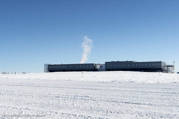 Антарктическая станция на Южном полюсе "Амундсен - Скотт" Антарктическая станция, в мире, южный полюс