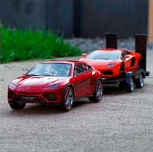 Lamborghini с прицепом в Нидерландах gallardo, lamborghini, авто, прицеп, спорткар, суперкар, тюнинг