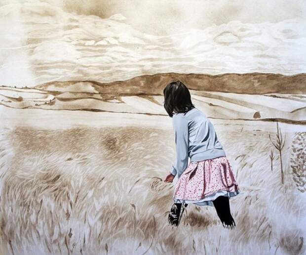 Эллисон Кортсон создает картины из пыли (8 фото)