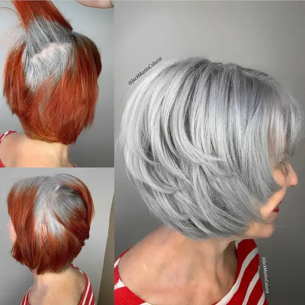 11 модных стрижек для леди старше 50 лет с челкой 2021 для прямых волос