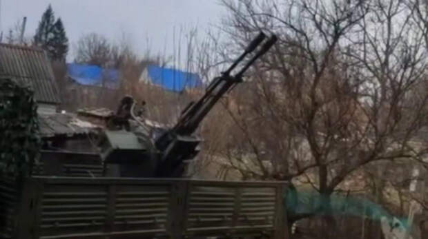 Российский расчёт зенитной установки уничтожил в небе над Запорожской областью разведывательный дрон ВСУ