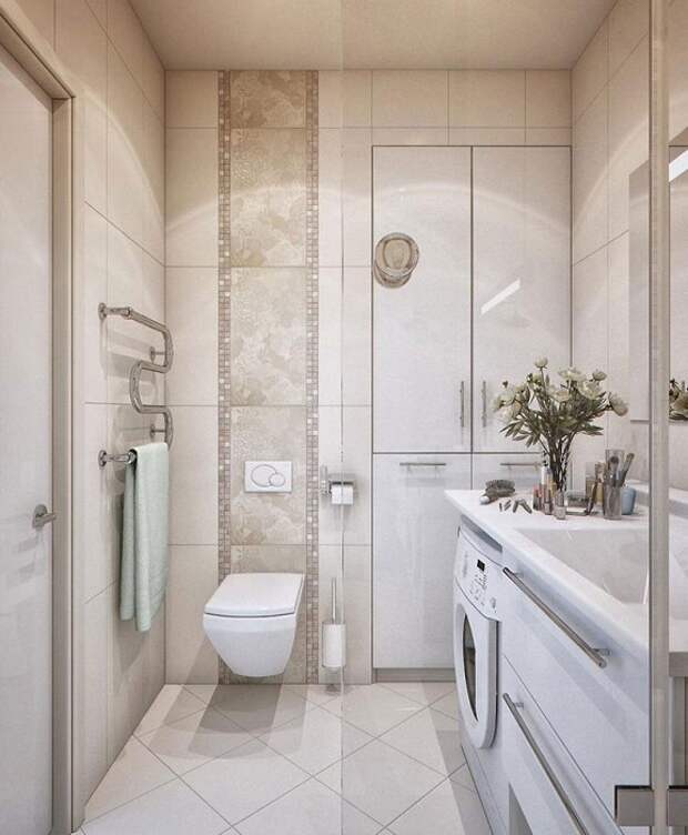 Отменный вариант правильно обустроить ванную комнату с современными дизайнерскими решениями.