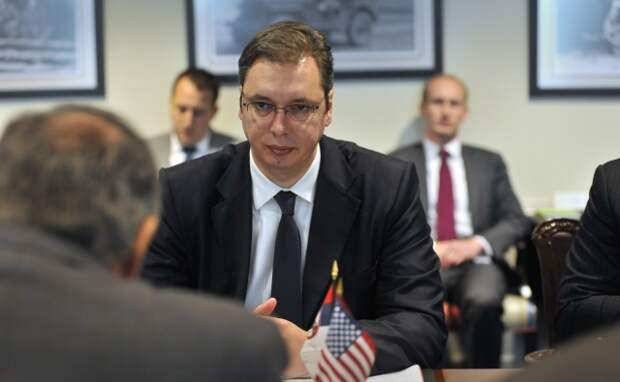 Александр Вучич в Пентагоне. 7 декабря 2012 года