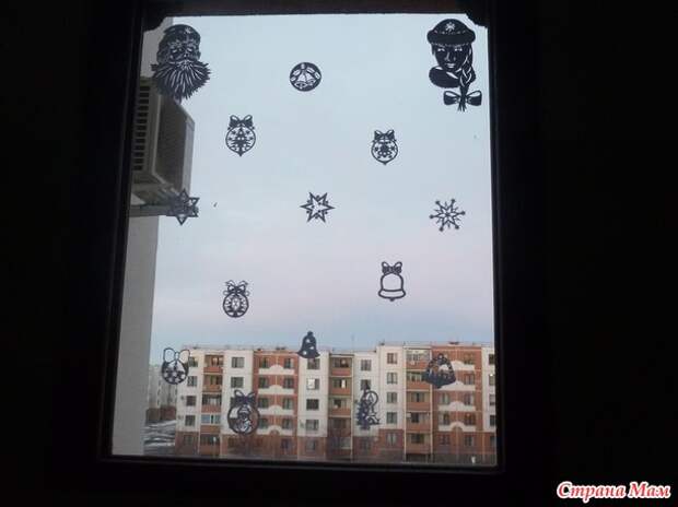 Новый год! Украшаем окна!