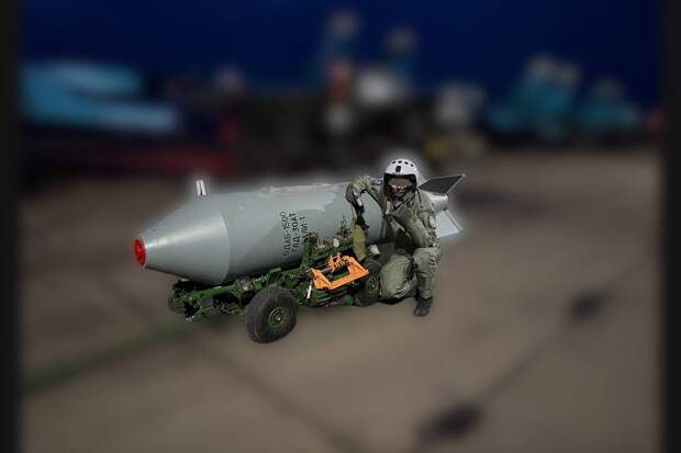 Российский летчик показал ОДАБ-1500, превращающую ночь в день