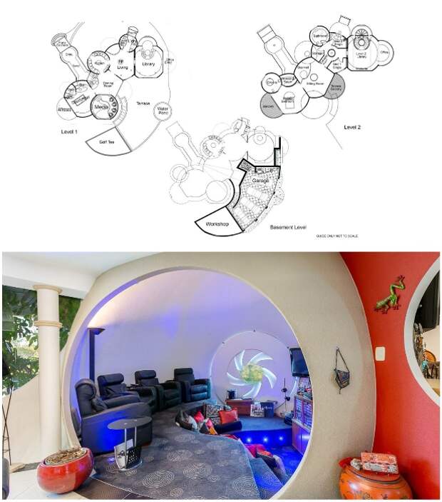 Частная резиденция австралийского архитектора состоит из 11 пересекающихся куполов-пузырей («Bubble House», Австралия). | Фото: newatlas.com/ interestingengineering.com. Частная резиденция австралийского архитектора состоит из 11 пересекающихся куполов-пузырей («Bubble House», Австралия). | Фото: newatlas.com/ interestingengineering.com.
