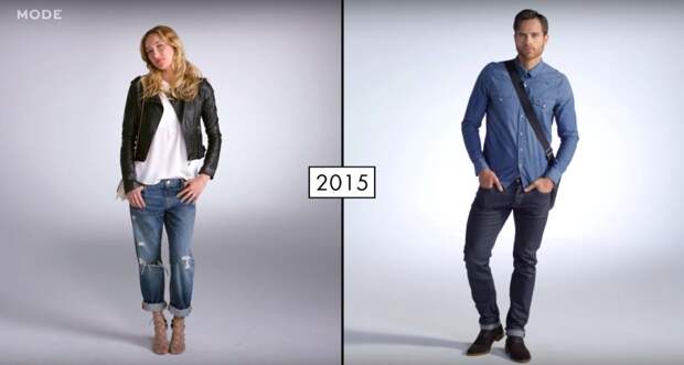 Как стремительно менялась мода последних 100 лет в двух минутах