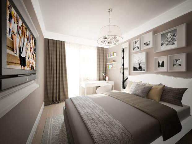 Серый цвет в интерьере спальной комнаты — это не только его основная составляющая, но и определённая атмосфера.