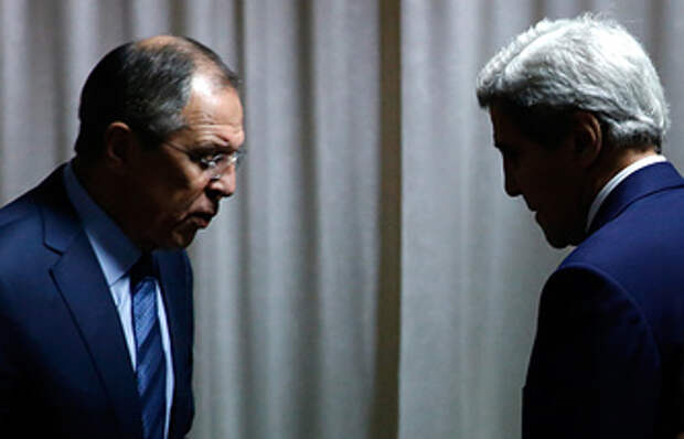 Министр иностранных дел РФ Сергей Лавров и госсекретарь США Джон Керри