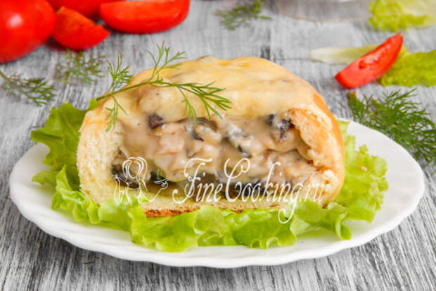 Жюльен в булочке. Шаг 35