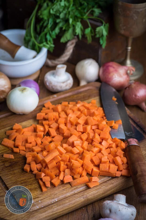 Конверты с курицей и овощами в слоеном тесте Из Одессы с морковью, Кулинария, Еда, Рецепт, Фотография, Длиннопост