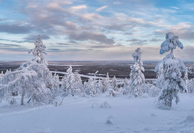 Стеклянные иглу в Лапландии