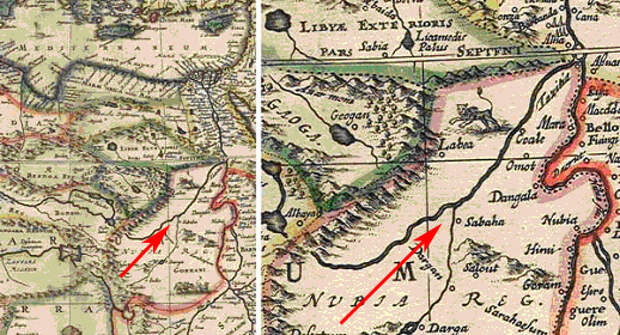 Географические аномалии на старинных картах