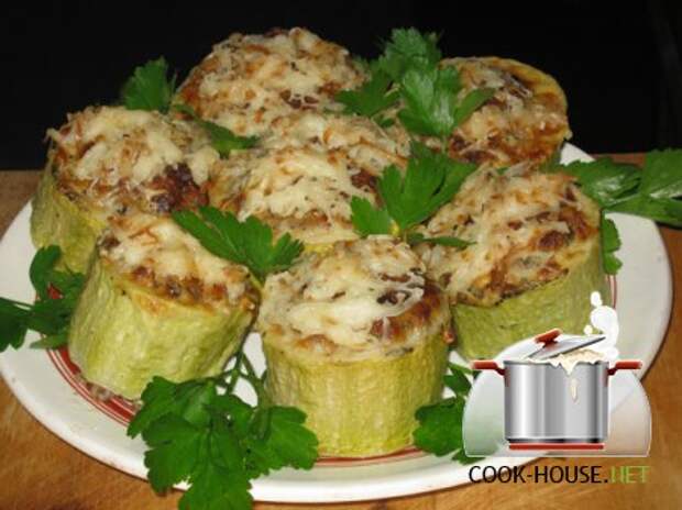 Кабачки с гречкой и фаршем по-башкирски