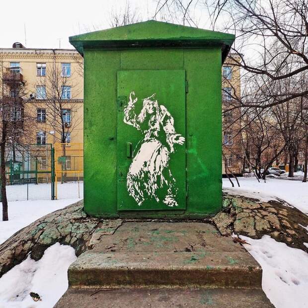 Эти ребята из Москвы делают невероятно крутой стрит-арт стрит-арт, уличное искусство