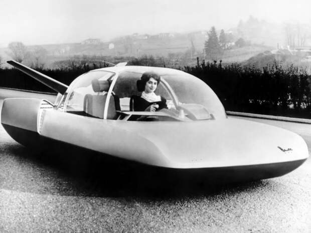 Simca Fulgur - французская концепция автомобиля на атомной энергии концепт, концепт-кар
