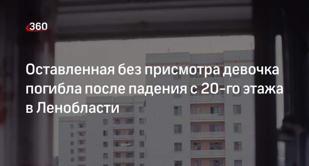 СК начал проверку после падения с 20-го этажа четырехлетней девочки в Ленобласти