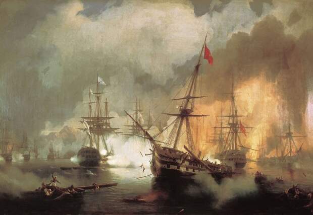 Морское сражение при Наварине 2 октября 1827года. (1846 год.)