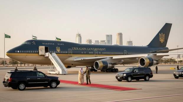 РИА Новости: Зеленский летал в Эр-Рияд и Баку VIP-бортом