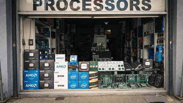 Продажи процессоров на Amazon в США обвалились почти втрое за два месяца
