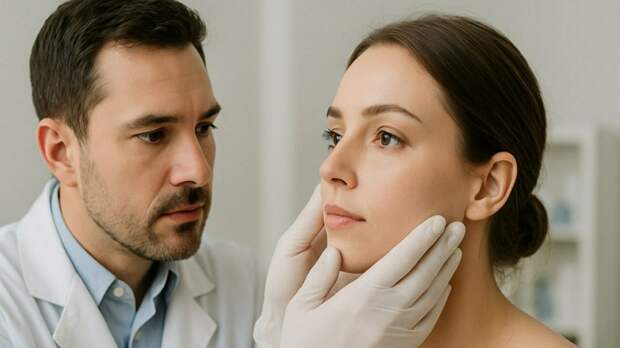 Врач осматривает женщину / Изображение сгенерировано с помощью нейросети DALL-E / amic.ru