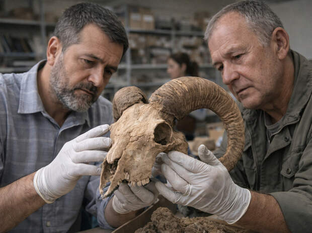 Палеонтологи обнаружили на Нижнем Дону рога неизвестного древнего барана